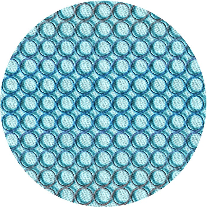 Square Machine Washable Transitional Blue Ivy Blue Rug in a Living Room, wshpat392lblu