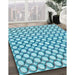 Patterned Blue Ivy Blue Rug in Family Room, pat392lblu