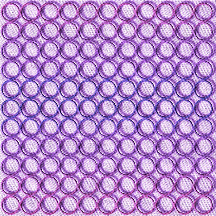 Round Patterned Blossom Pink Rug, pat392pur