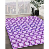 Patterned Blossom Pink Rug, pat392pur