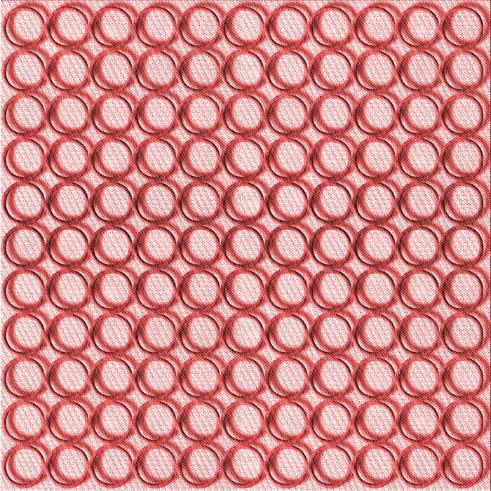 Round Machine Washable Transitional Pink Rug, wshpat392rd
