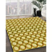 Patterned Bold Yellow Rug in Family Room, pat392yw