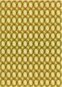 Machine Washable Transitional Bold Yellow Rug, wshpat392yw