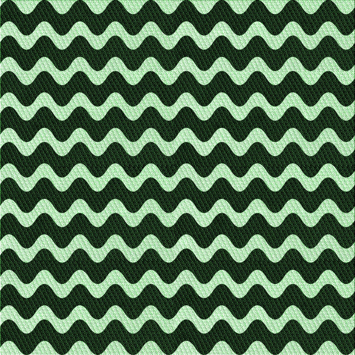 Round Patterned Black Rug, pat3920grn