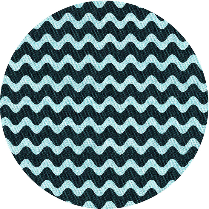 Square Machine Washable Transitional Tiffany Blue Rug in a Living Room, wshpat3920lblu