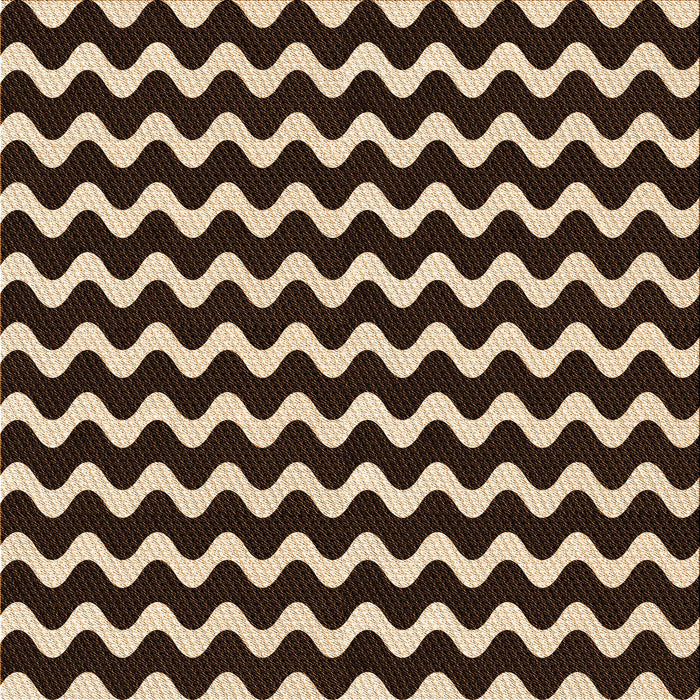 Round Patterned Black Brown Rug, pat3920org