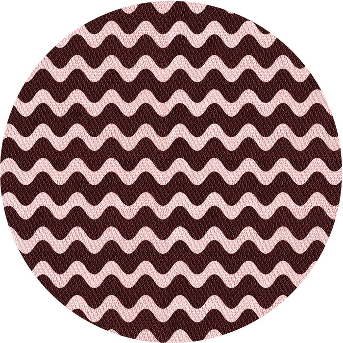 Square Patterned Dark Scarlet Red Rug, pat3920rd