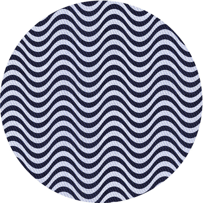 Square Machine Washable Transitional Night Blue Rug in a Living Room, wshpat3921blu