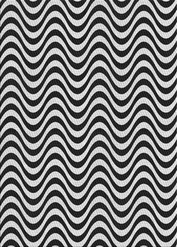 Patterned Light Gray Novelty Rug, pat3921