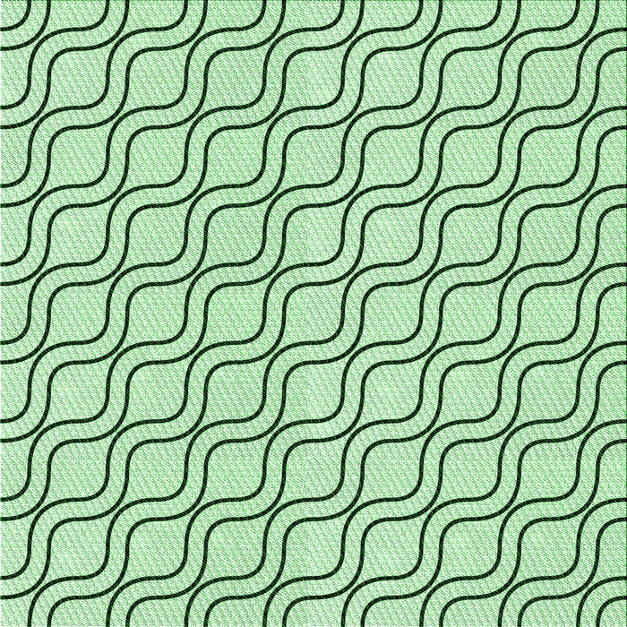 Round Machine Washable Transitional Mint Green Rug, wshpat3922grn