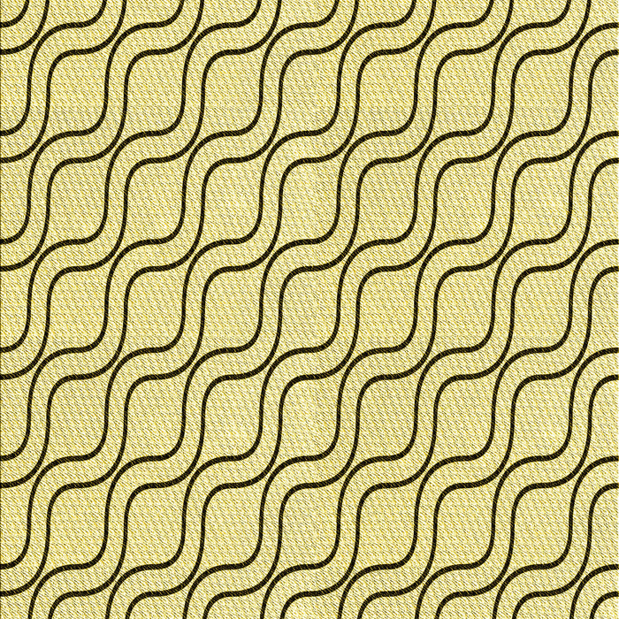 Machine Washable Transitional Sun Yellow Rug, wshpat3922yw