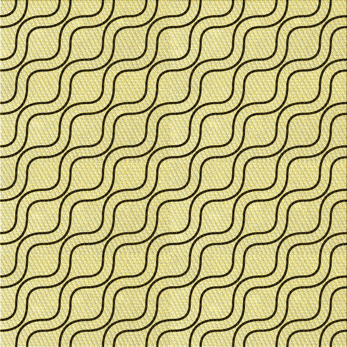 Round Machine Washable Transitional Sun Yellow Rug, wshpat3922yw