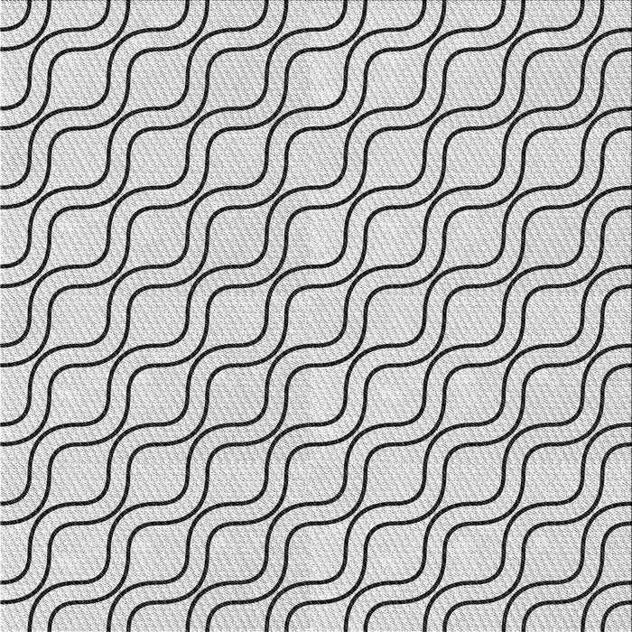 Square Patterned Off-White Novelty Rug, pat3922