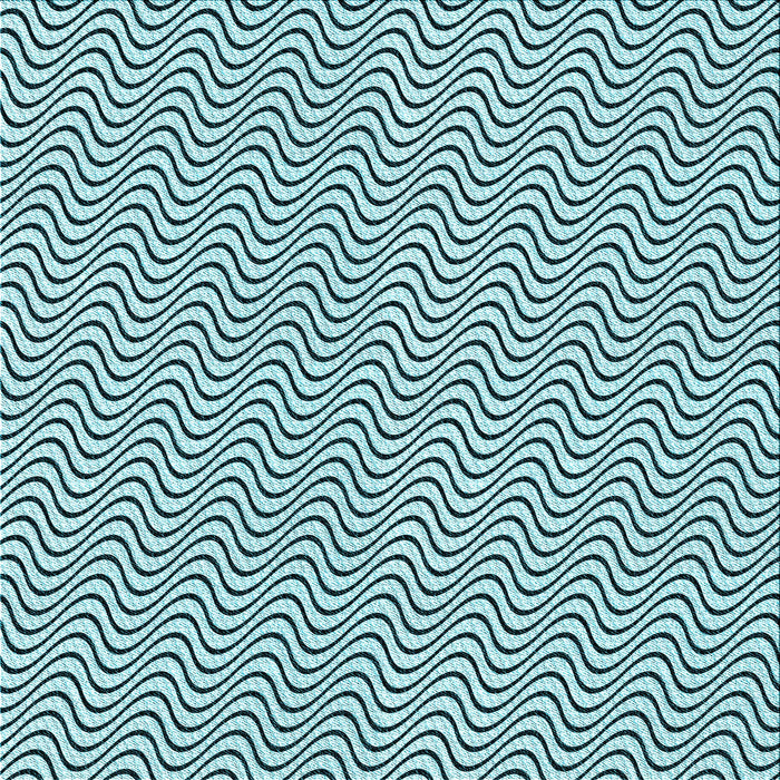 Round Patterned Electric Blue Rug, pat3923lblu