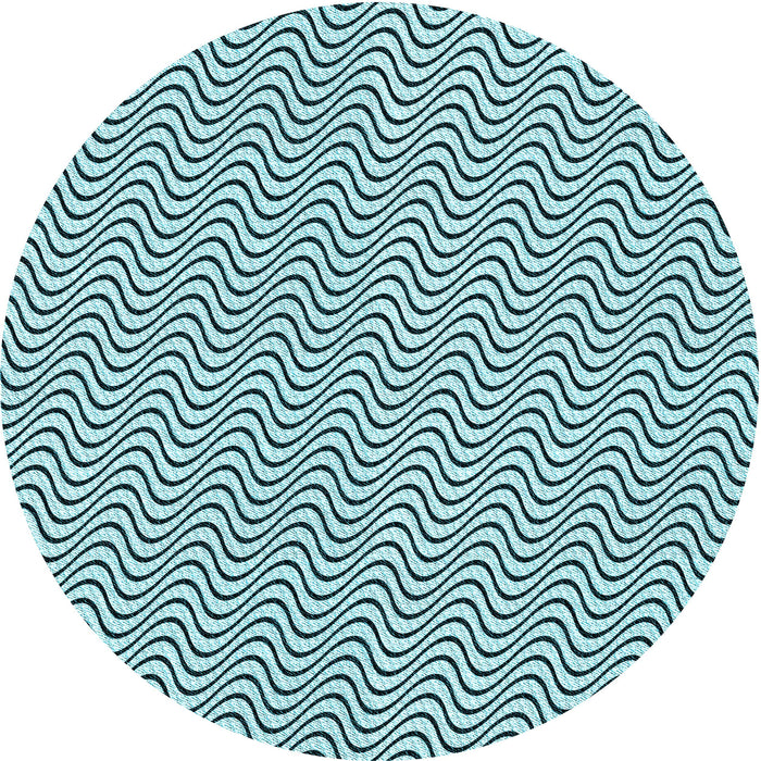 Square Machine Washable Transitional Electric Blue Rug in a Living Room, wshpat3923lblu