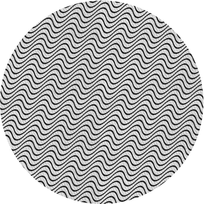 Square Machine Washable Transitional White Smoke Rug, wshpat3923