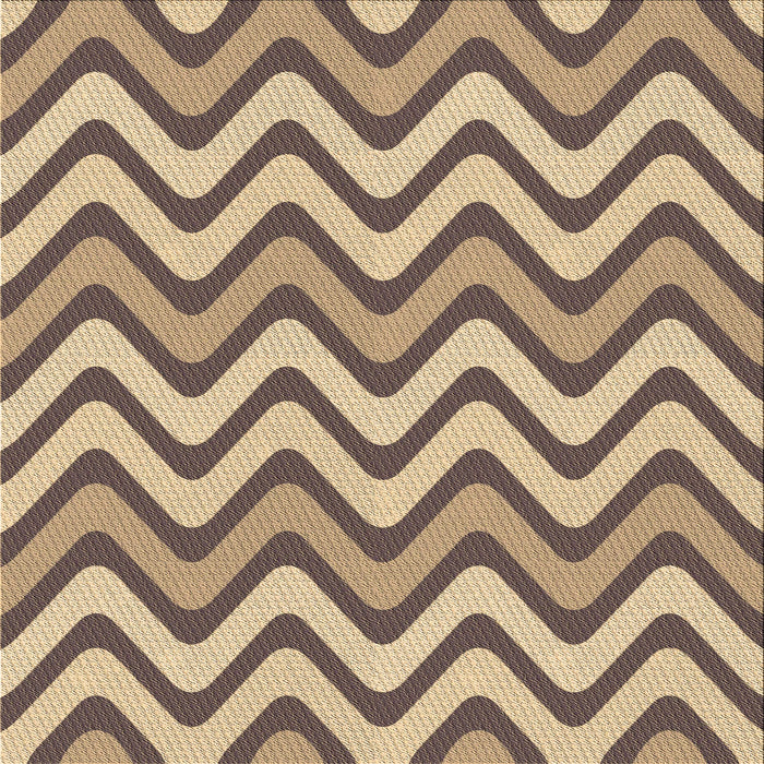 Round Patterned Yellow Rug, pat3924brn