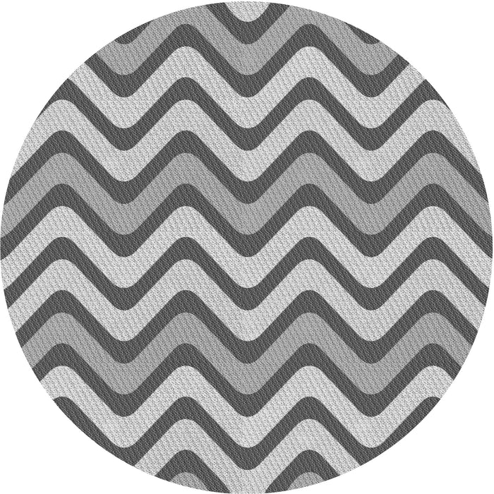 Square Patterned Ash Gray Rug, pat3924gry