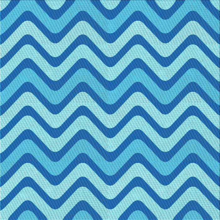 Round Patterned Neon Blue Rug, pat3924lblu