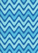 Patterned Neon Blue Rug, pat3924lblu