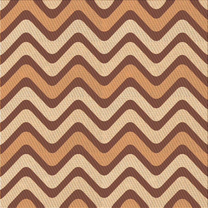 Round Patterned Yellow Orange Rug, pat3924org