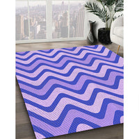 Patterned Mauve Purple Rug, pat3924pur