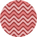 Square Patterned Pastel Pink Rug, pat3924rd