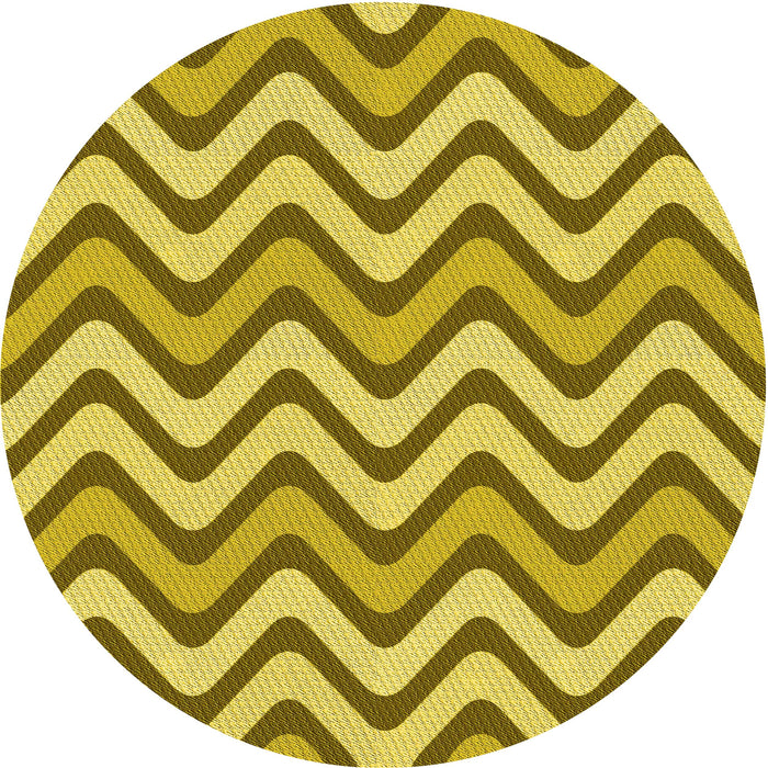 Square Patterned Yellow Rug, pat3924yw