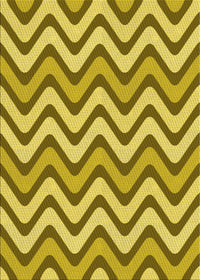 Machine Washable Transitional Yellow Rug, wshpat3924yw