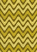 Machine Washable Transitional Yellow Rug, wshpat3924yw