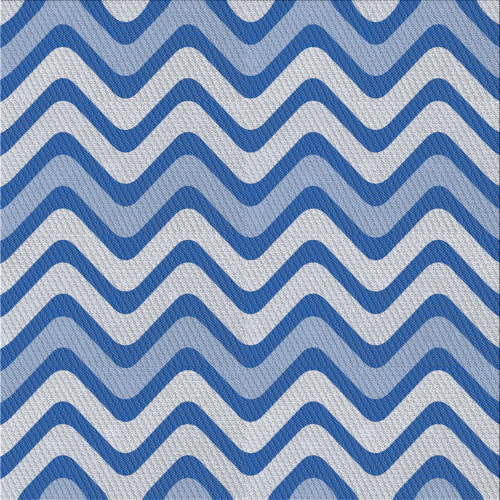 Square Patterned Pastel Blue Novelty Rug, pat3924