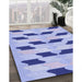 Machine Washable Transitional Periwinkle Purple Rug in a Family Room, wshpat3925blu