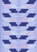Machine Washable Transitional Periwinkle Purple Rug, wshpat3925blu