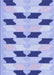 Patterned Periwinkle Purple Rug, pat3925blu