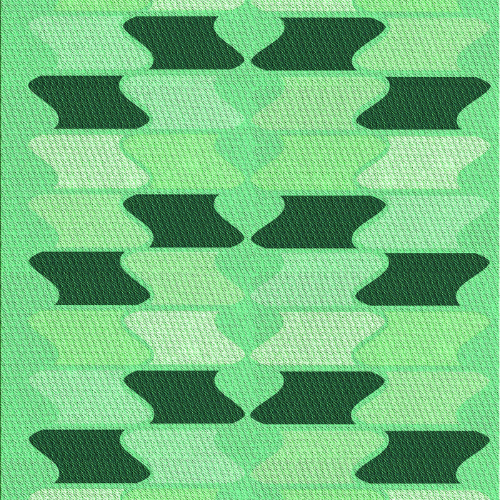 Machine Washable Transitional Jade Green Rug, wshpat3925grn