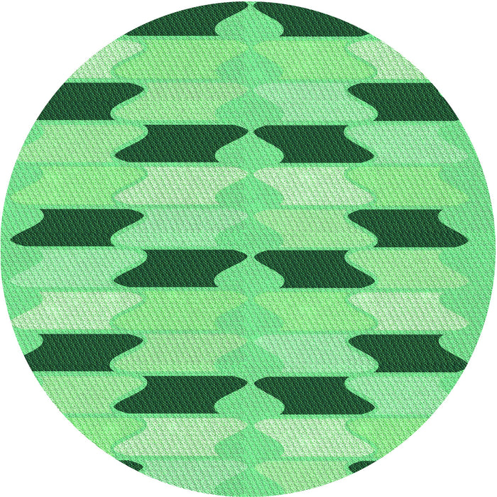 Square Patterned Jade Green Rug, pat3925grn