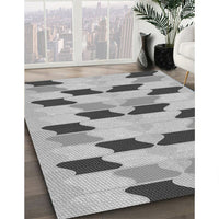 Patterned Smokey Gray Rug, pat3925gry