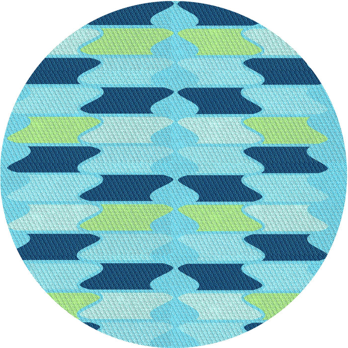 Square Patterned Blue Ivy Blue Rug, pat3925lblu