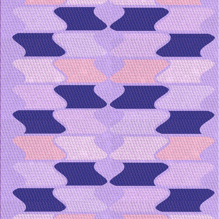 Patterned Blossom Pink Rug, pat3925pur