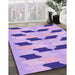 Machine Washable Transitional Blossom Pink Rug in a Family Room, wshpat3925pur