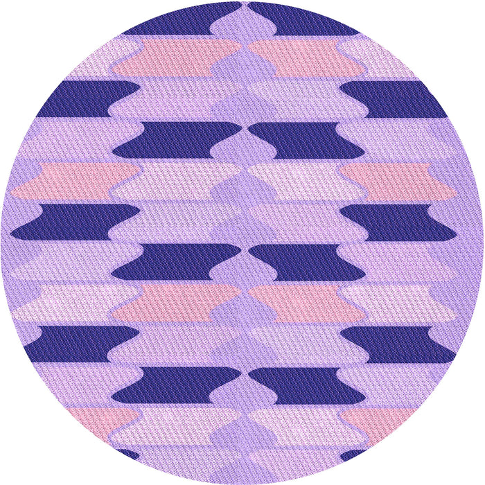 Square Patterned Blossom Pink Rug, pat3925pur