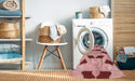 Machine Washable Transitional Red Rug in a Washing Machine, wshpat3925rd