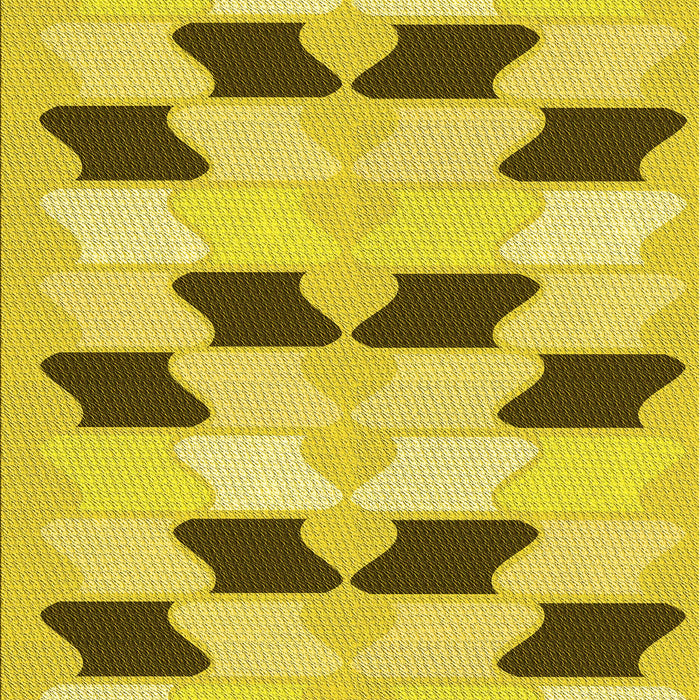 Patterned Yellow Rug, pat3925yw