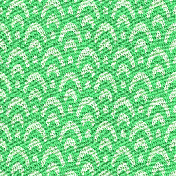 Patterned Green Rug, pat3926grn