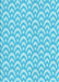 Patterned Bright Turquoise Blue Rug, pat3926lblu