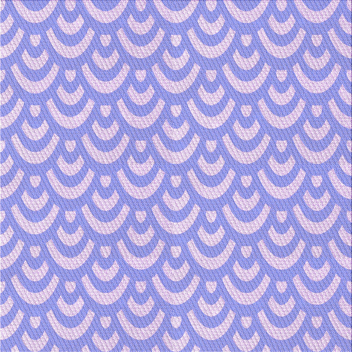 Round Patterned Purple Mimosa Purple Rug, pat3926pur