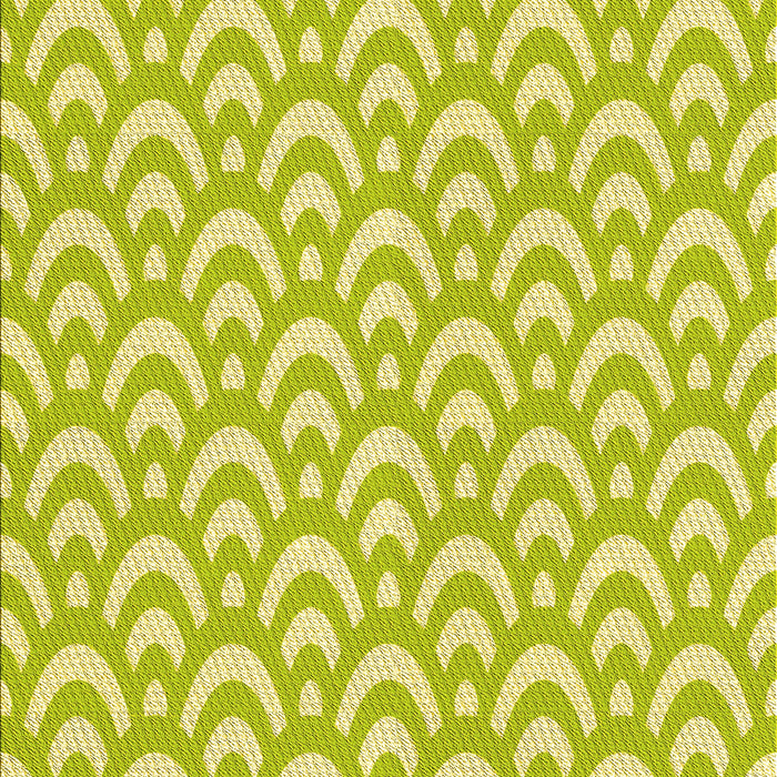 Machine Washable Transitional Green Rug, wshpat3926yw