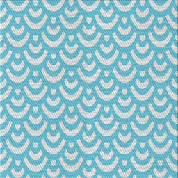 Square Patterned Blue Green Novelty Rug, pat3926