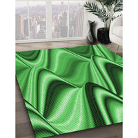 Patterned Green Rug, pat3927grn