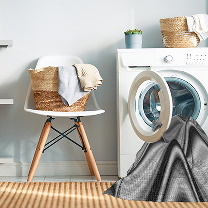 Machine Washable Transitional Cloud Gray Rug in a Washing Machine, wshpat3927gry